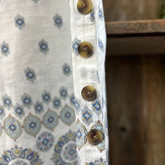 J.Jill Linen Sleeveless Button Top Sz Large - Picture 2 of 7